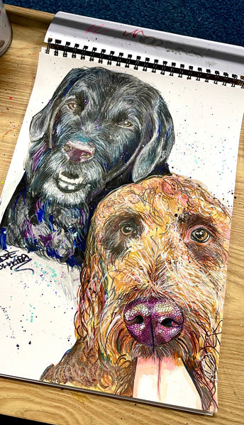Dog Portrait (2 dogs)