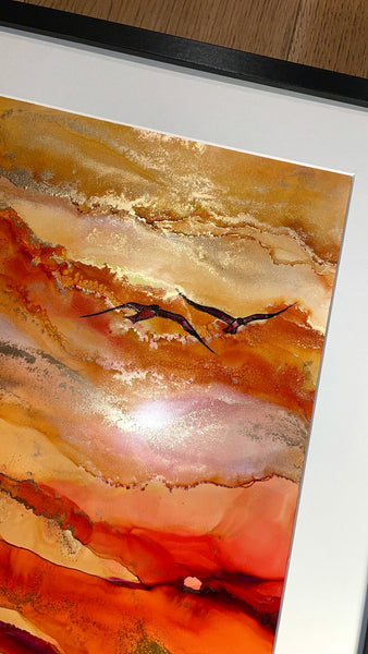 Sunset Seagull  (A3)